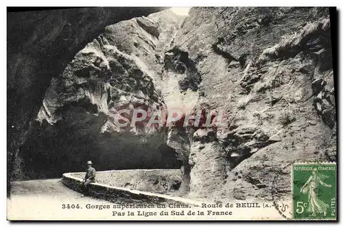 Ansichtskarte AK Gorges superieures du Cians Route de Beuil Par la ligne du sud de la France