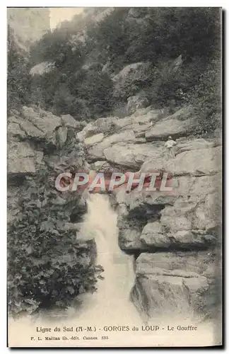 Ansichtskarte AK Ligne Du Sud Gorges Du Loup Le Gouffre