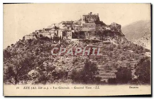 Cartes postales Eze Vue Generale