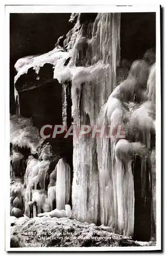 Cartes postales moderne Stalactites de glace dans les gorges du Cians