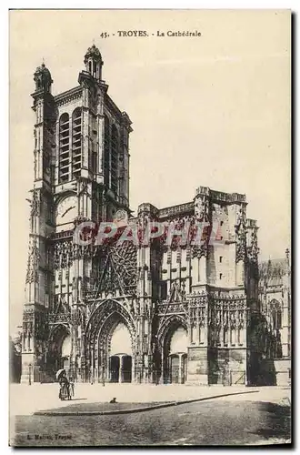 Cartes postales Troyes La Cathedrale