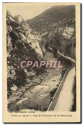 Cartes postales Vallee De I'Aude Vue De I'Interieur De La Pierre Lys