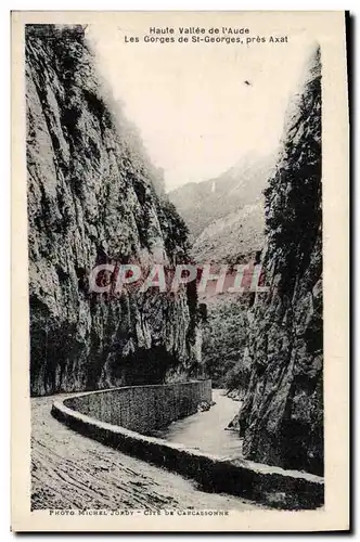 Ansichtskarte AK Haute Vallee De I&#39Aude Les Gorges De St Georges Pres Axat