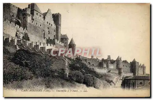 Cartes postales Carcassonne Ensemble A I'Ouest