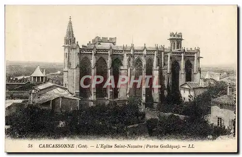 Cartes postales Carcassonne L'Eglise Saint Nazaire