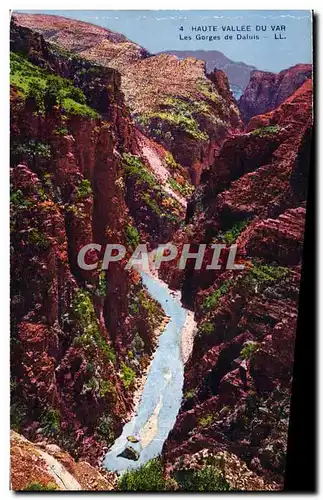 Cartes postales Haute Vallee Du Var Les Gorges De Daluis