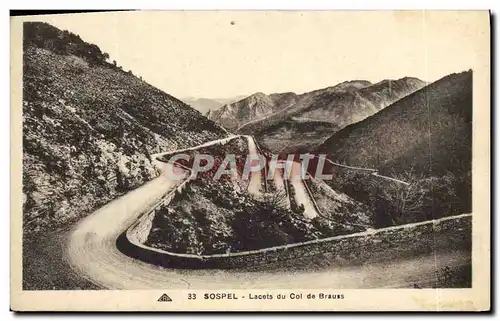 Ansichtskarte AK Sospel Lacets Du Col De Brauas