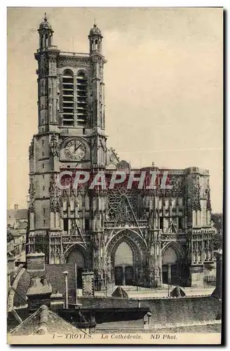 Cartes postales Troyes La Cathedrale