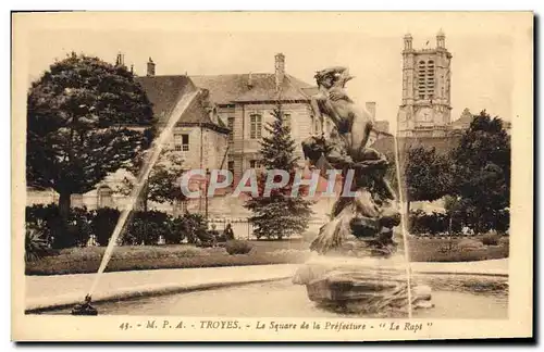 Cartes postales Troyes Le Square De la Prefecture