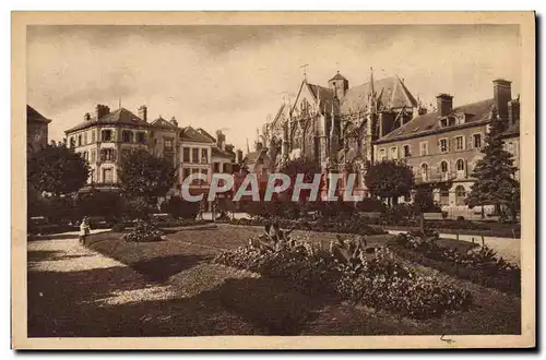 Ansichtskarte AK Troyes Eglise Saint Urbain Et Jardin De La Prefecture