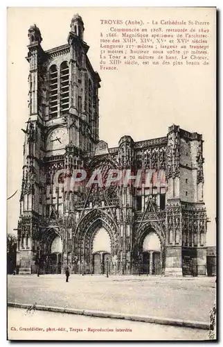 Cartes postales Troyes La Cathedrale St Pierre