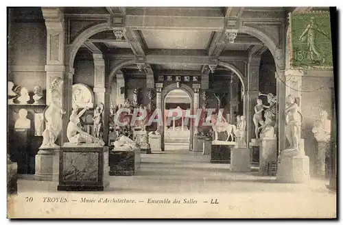 Cartes postales Troyes Musee D'Archilecture Ensemble Des Salles