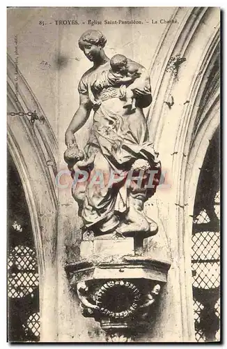 Cartes postales Troyes Eglise Saint Pantaleon La charite