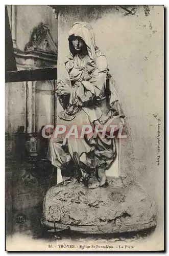 Cartes postales Troyes Eglise Saint Pantaleon La Pieta