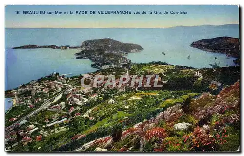 Ansichtskarte AK Beaulieu Sur Mer Et la Rade De Villefranche Vus De La Grande Corniche