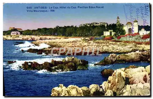 Ansichtskarte AK Antibes le Cap Hotel Du Cap Pavillon Eden Roc et Villa Mauresque