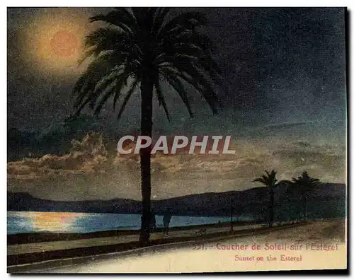 Cartes postales Coucher De Sotell Sur I&#39Esterel