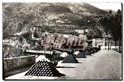 Moderne Karte Principaute De Monaco Les Vieux Canons De La Place Du Palais