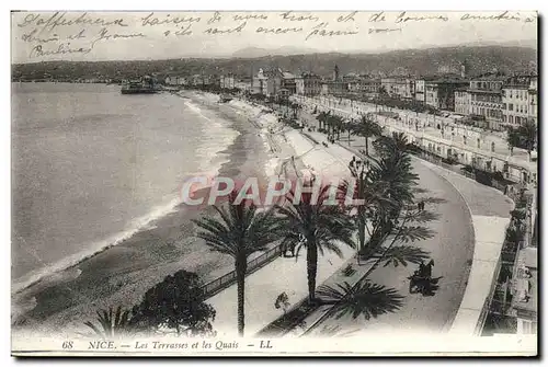 Ansichtskarte AK Nice Les Terrasses Et Les Quais