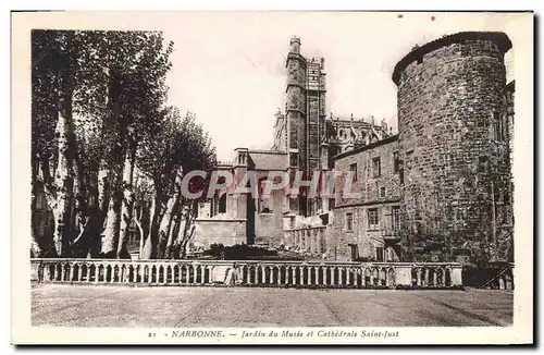 Cartes postales Narbonne Jardin Du Musee Et Cathedrale Saint Just