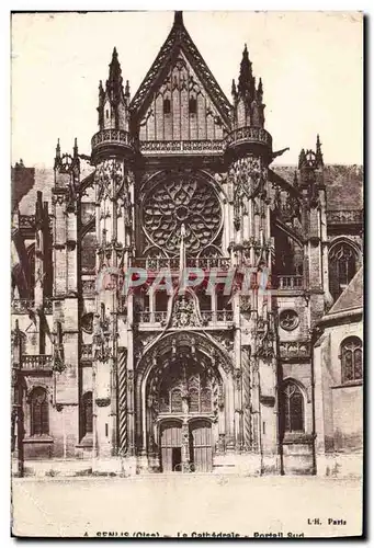 Cartes postales Senlis La Cathedrale Portail Sud