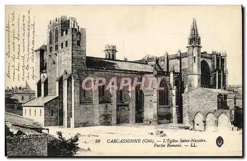 Cartes postales Carcassonne L'Eglise Saint Nazaire