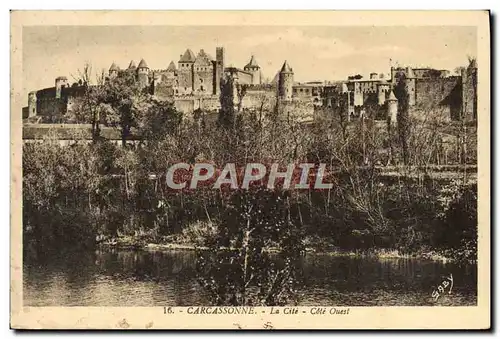 Cartes postales Carcassonne La Cite Cote Ouest