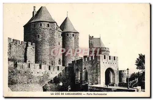 Cartes postales La Cite De Carcasonne Porte Narbonnaise