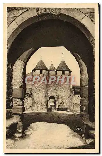 Cartes postales Carcassonne La Cite Entree Du Chateau