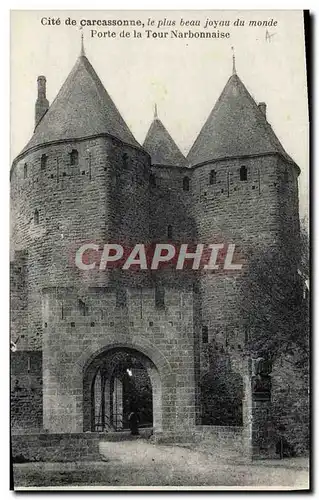 Cartes postales Cite De Carcassonne Le Plus Beau Joyau Du Monde Porte de la Tour Narbonnaise