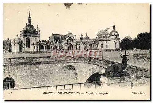 Ansichtskarte AK Chateau De Chantilly Facade Principale