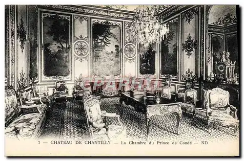 Ansichtskarte AK Chateau De Chantilly La Chambre Du Prince De Conde