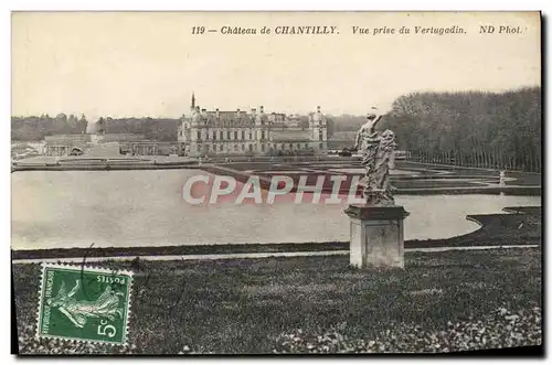 Ansichtskarte AK Chateau De Chantilly Vue Prise Du Vertugadin