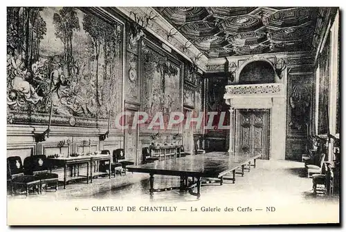 Ansichtskarte AK Chateau De Chantilly La Galerie Des Cerfs