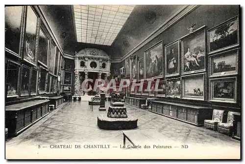 Cartes postales Chateau De Chantilly La Galerie Des Peintures