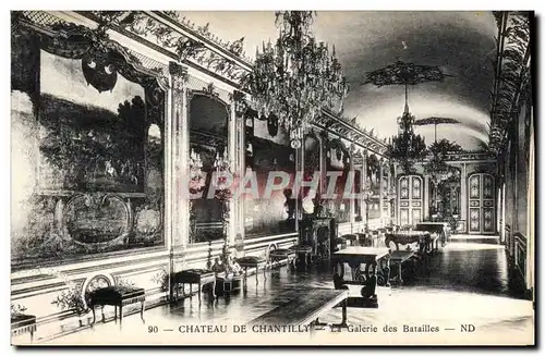 Cartes postales Chateau De Chantilly La Galerie Des Batailles