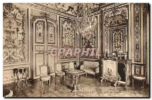 Cartes postales Chateau De Chantilly La Salle Des Singes