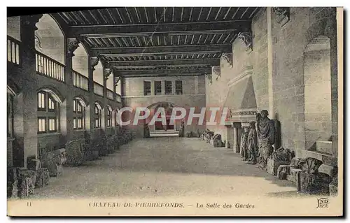 Ansichtskarte AK Chateau De Pierrefonds Le Salle Des Gardes