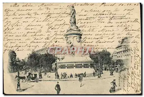 Cartes postales Paris Place De La Republique