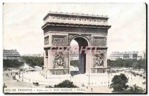 Ansichtskarte AK Arc De Triomphe Edite par Bon Marche Paris