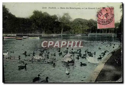 Ansichtskarte AK Paris Bois De Boulogne Le Grand lac