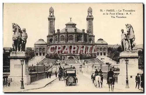 Cartes postales Paris Le Trocadero Et Le Pont D&#39Iena