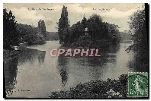 Ansichtskarte AK Paris Bois De Boulogne lac superieur