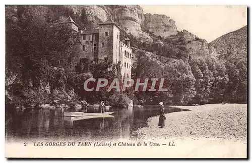 Ansichtskarte AK Les Gorges Du Tarn Et Chateau De La Caze