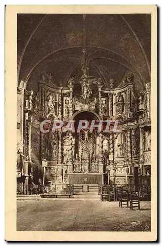 Cartes postales Villefranche De Rouergue Eglise Des Penitents Noirs Le Retable