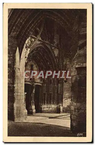 Cartes postales Villefranche De Rouergue Le porche de l'eglise Notre Dame