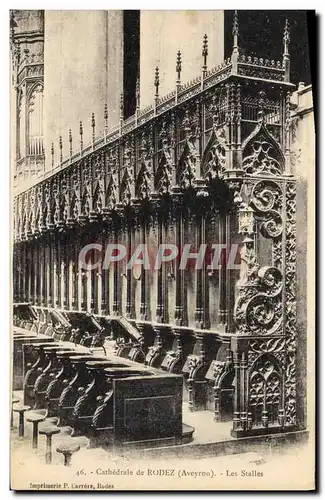 Cartes postales Cathedrale De Rodez Les Stalles