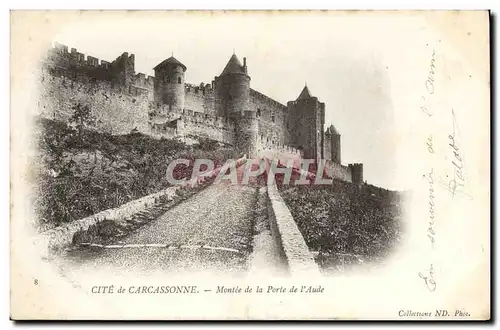 Cartes postales Cite De Carcassonne Montee De La Porte De I&#39Aude