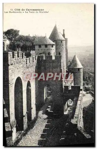 Cartes postales Cite De Carcassonne les Machicoulis La Porte Du Senechal
