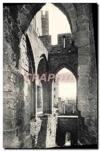 Ansichtskarte AK Cite De Carcassonne Defenses exterieures du chateau
